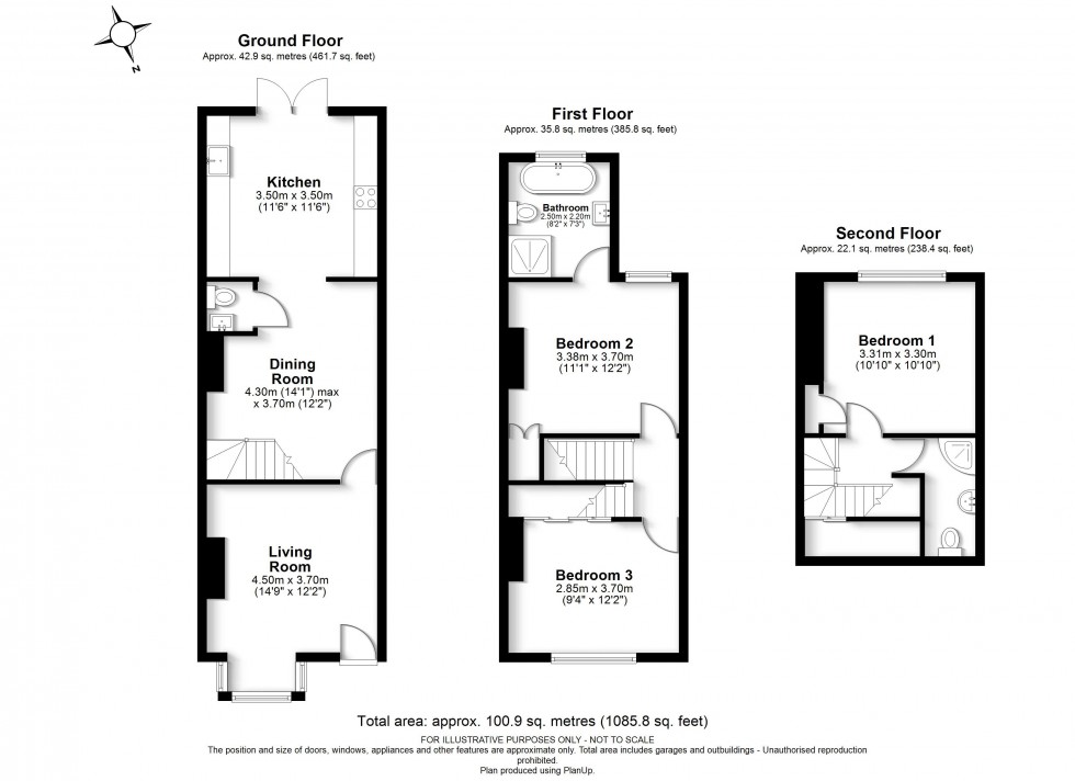Floorplan for Amersham, Buckinghamshire, HP6