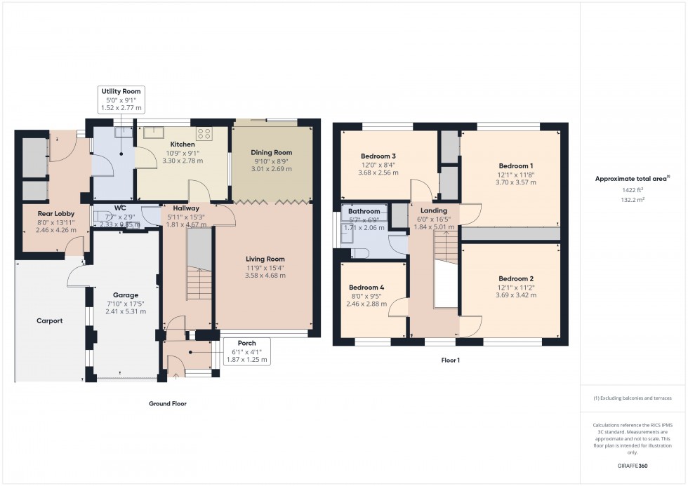 Floorplan for Amersham, Buckinghamshire, HP7