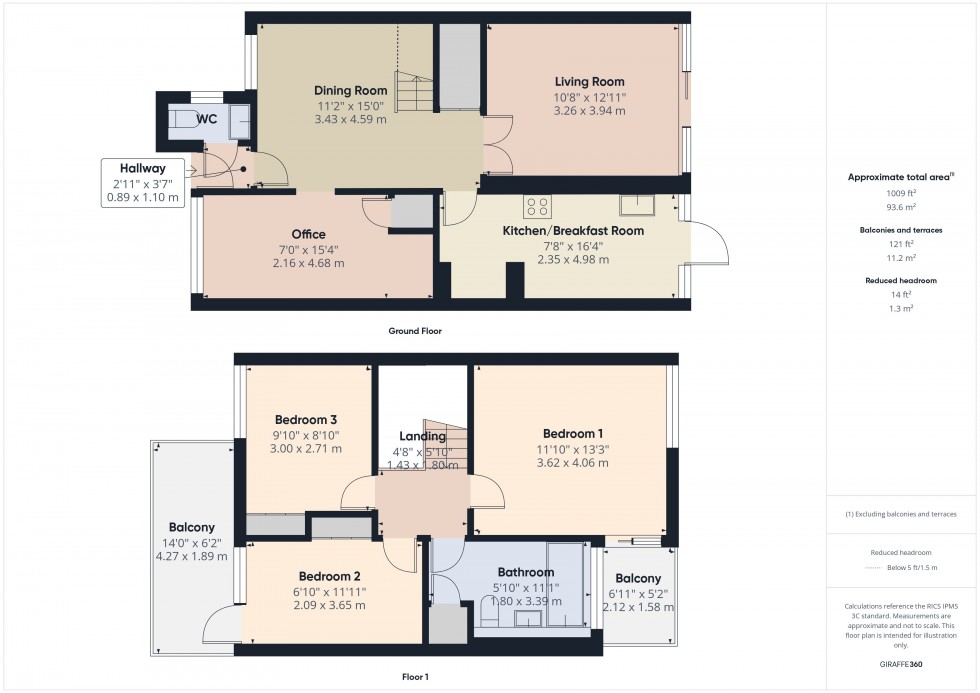 Floorplan for Amersham, Buckinghamshire, HP6