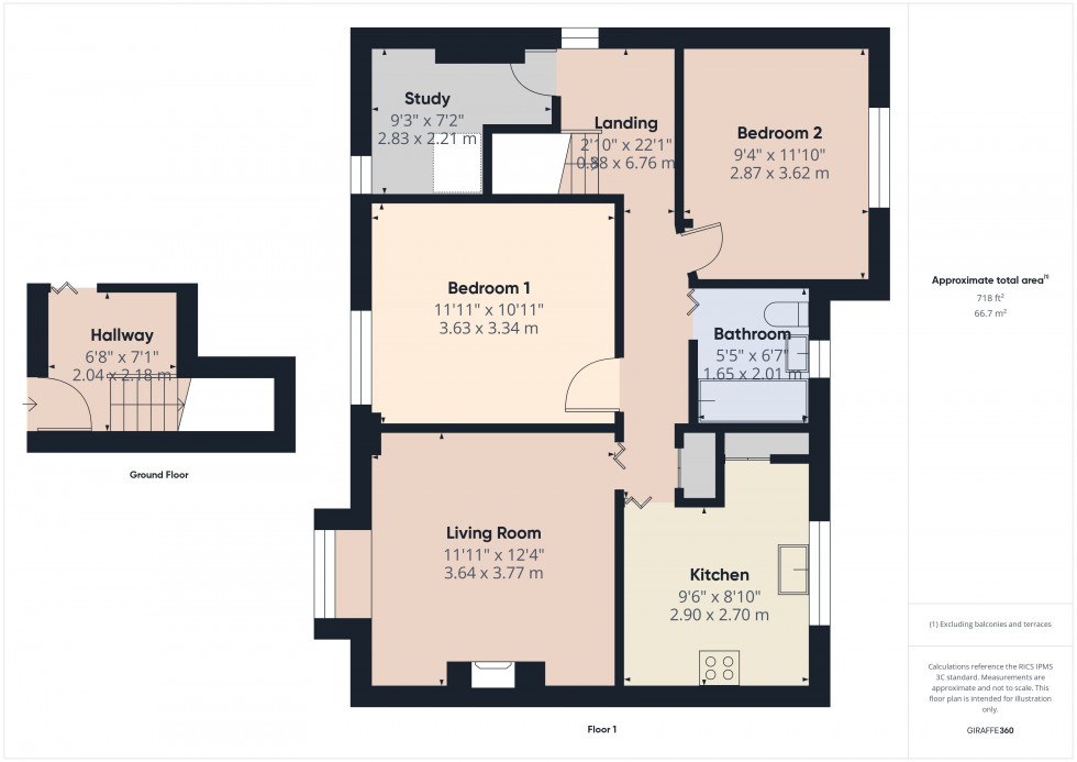 Floorplan for Amersham, Buckinghamshire, HP7