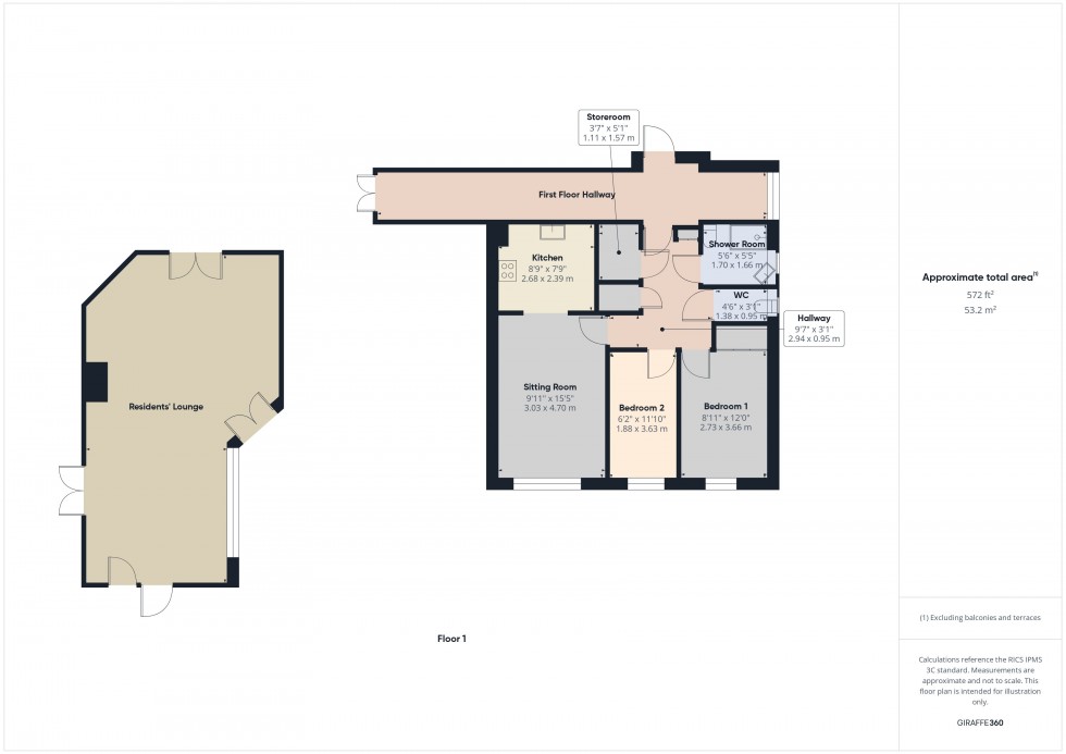 Floorplan for Amersham, Buckinghamshire, HP6