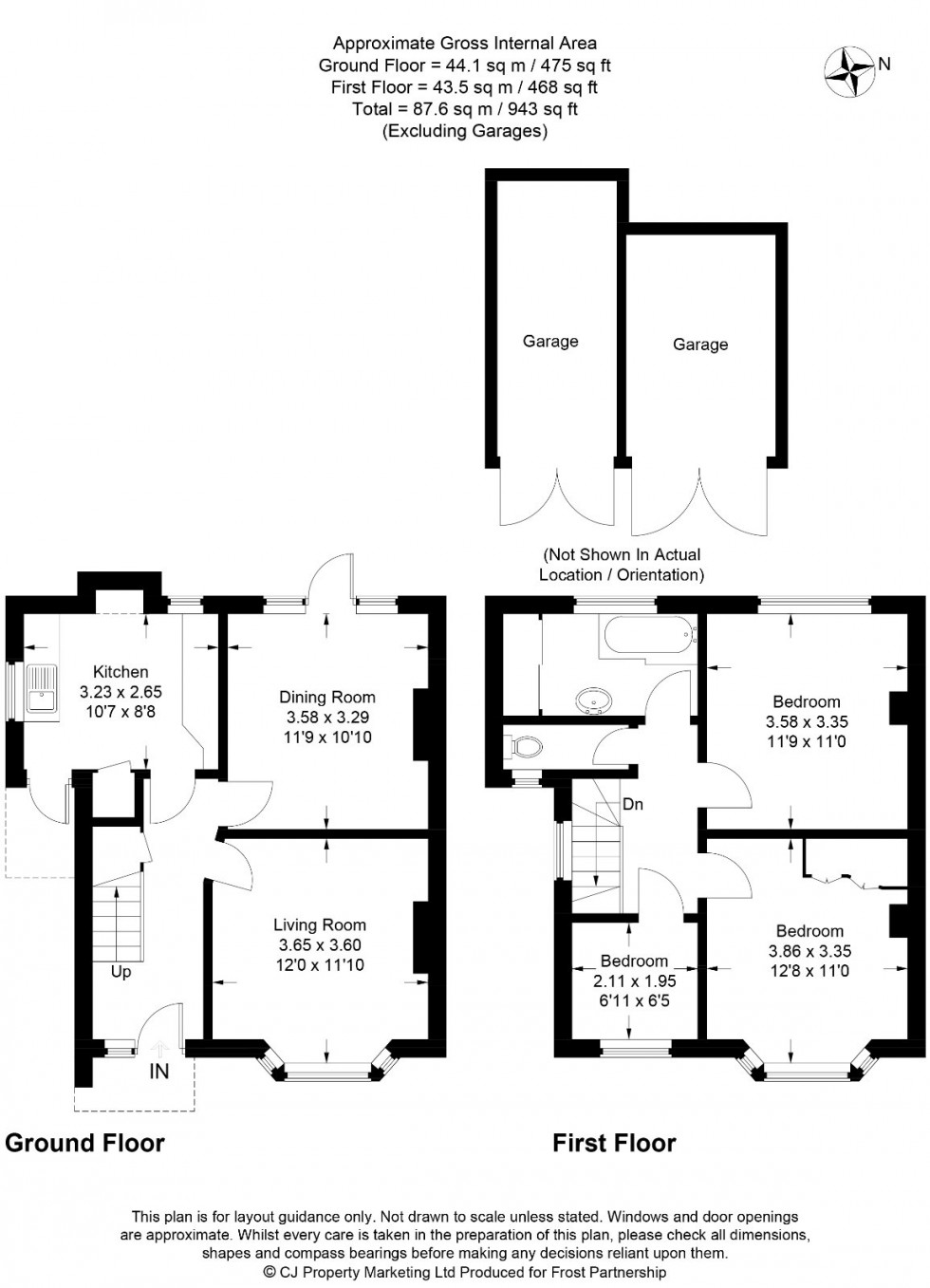 Floorplan for Holmer Green, High Wycombe, HP15
