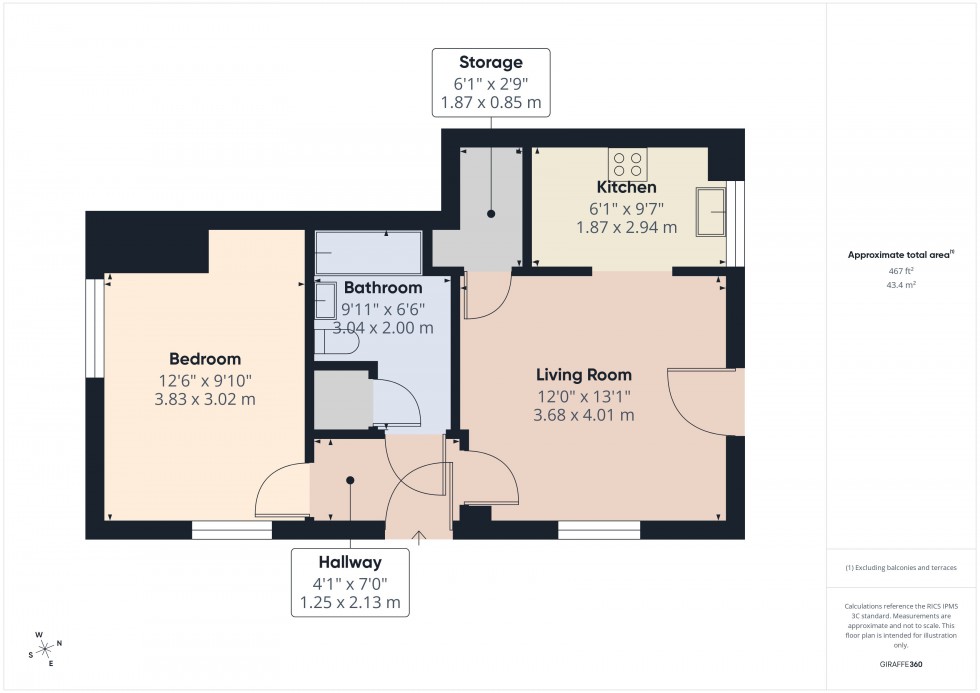 Floorplan for Amersham, Buckinghamshire, HP7