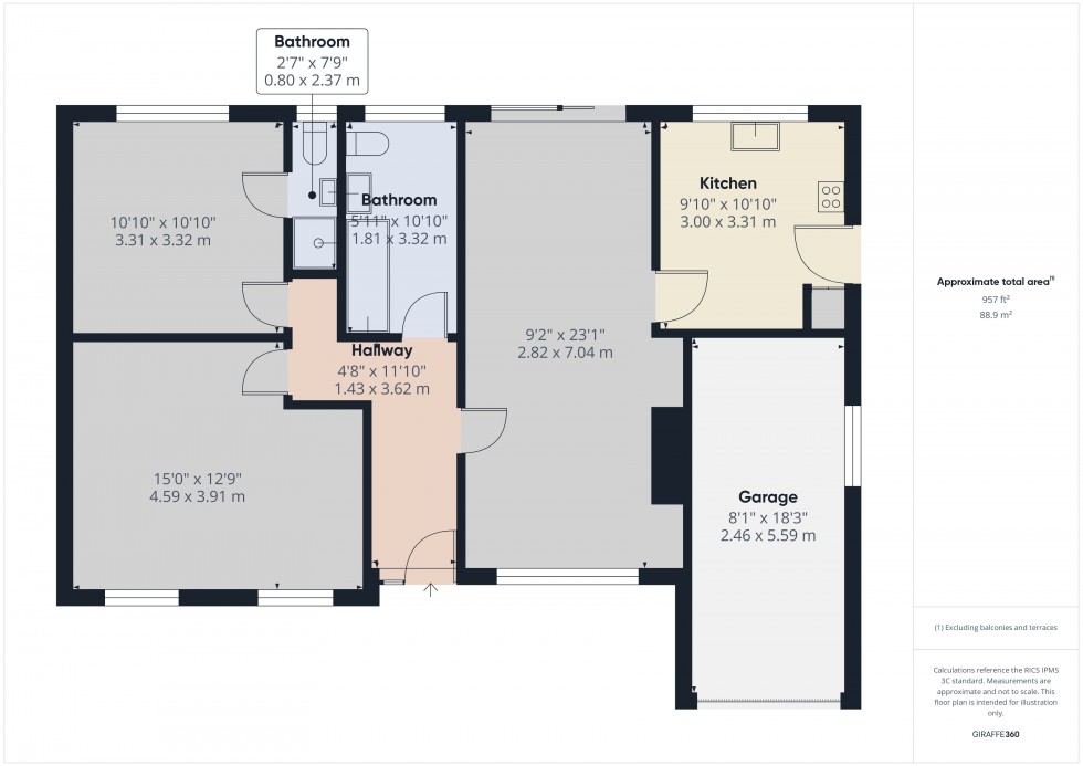 Floorplan for Amersham, Buckinghamshire, HP6
