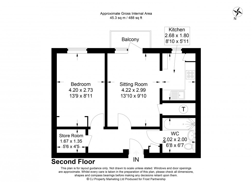Floorplan for Amersham, Buckinghamshire, HP6