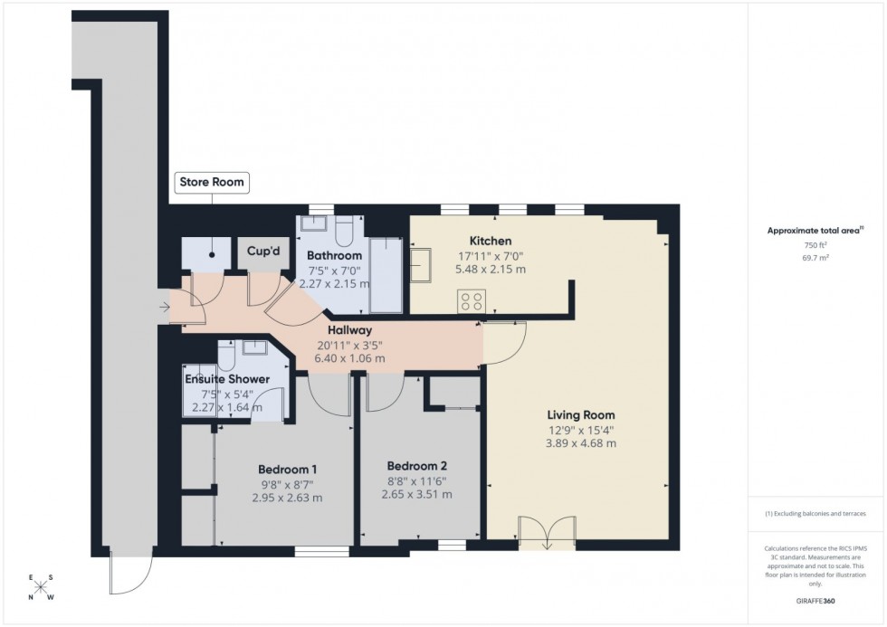 Floorplan for Amersham, Buckinghamshire, HP7