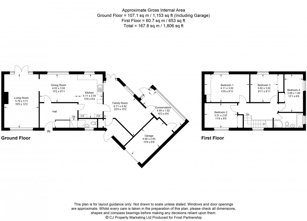 Floorplan for Little Chalfont, Buckinghamshire, HP6