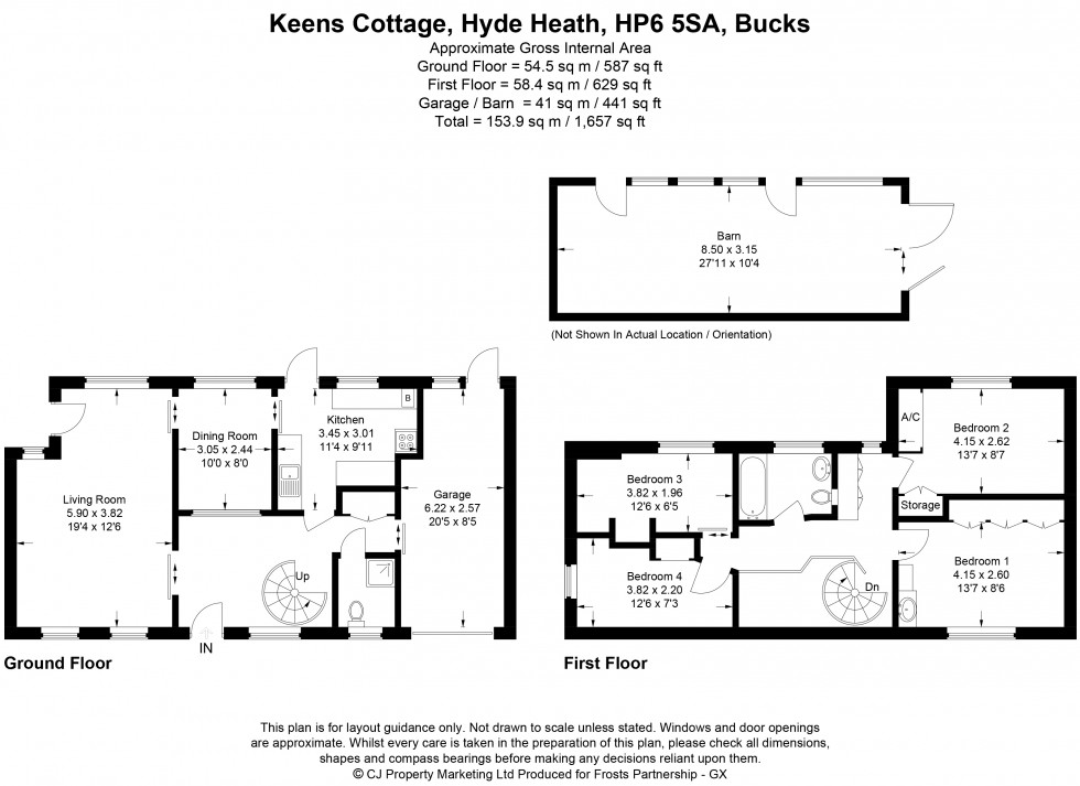Floorplan for Hyde Heath, Amersham, HP6