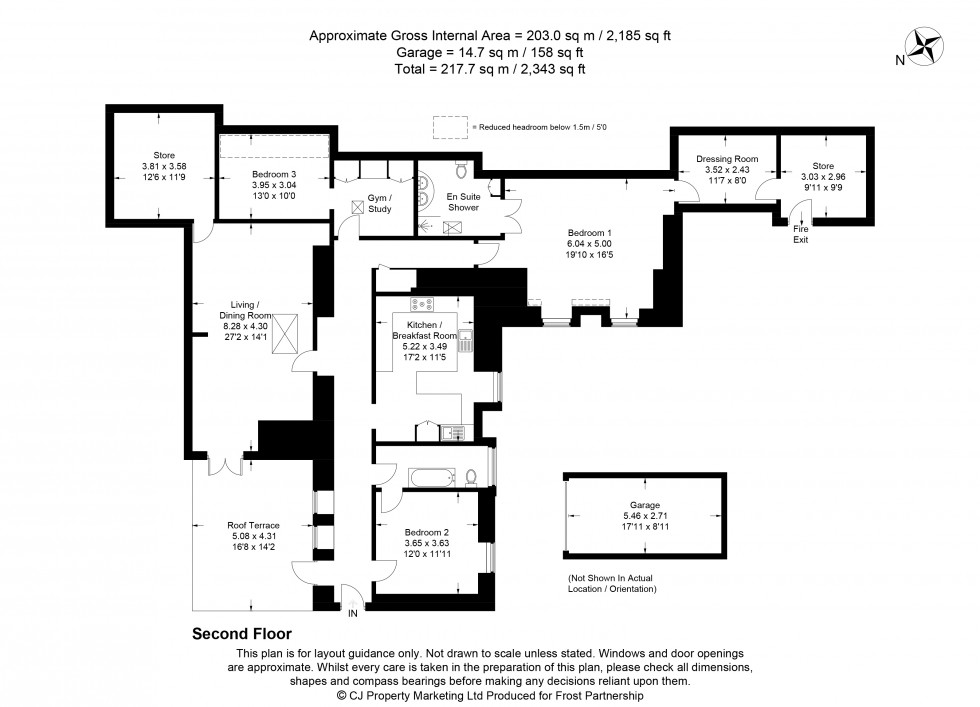 Floorplan for Amersham, Buckinghamshire, HP7