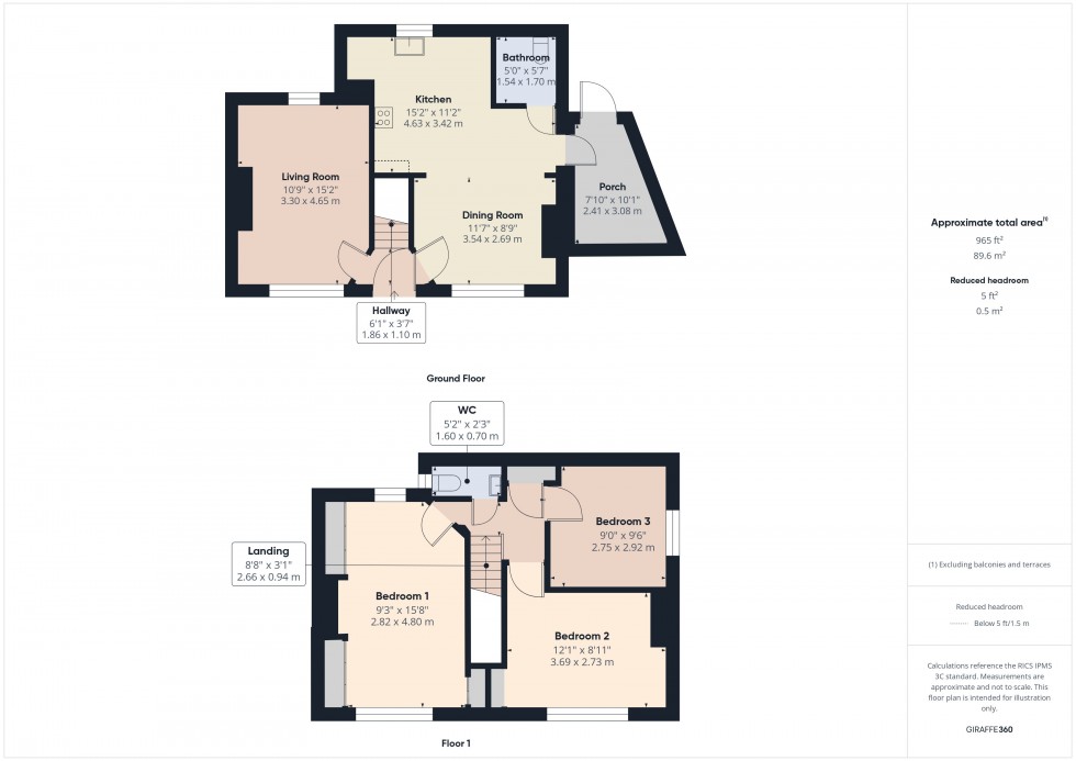 Floorplan for Amersham, Buckinghamshire, HP7