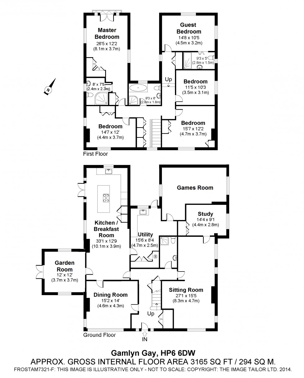 Floorplan for Chesham Bois, Amersham, HP6