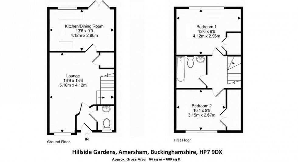 Floorplan for Amersham, Buckinghamshire, HP7