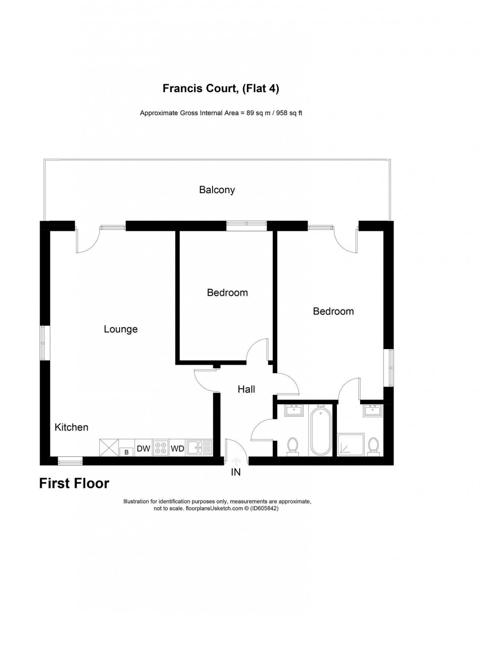 Floorplan for Chiltern Avenue, Amersham, HP6