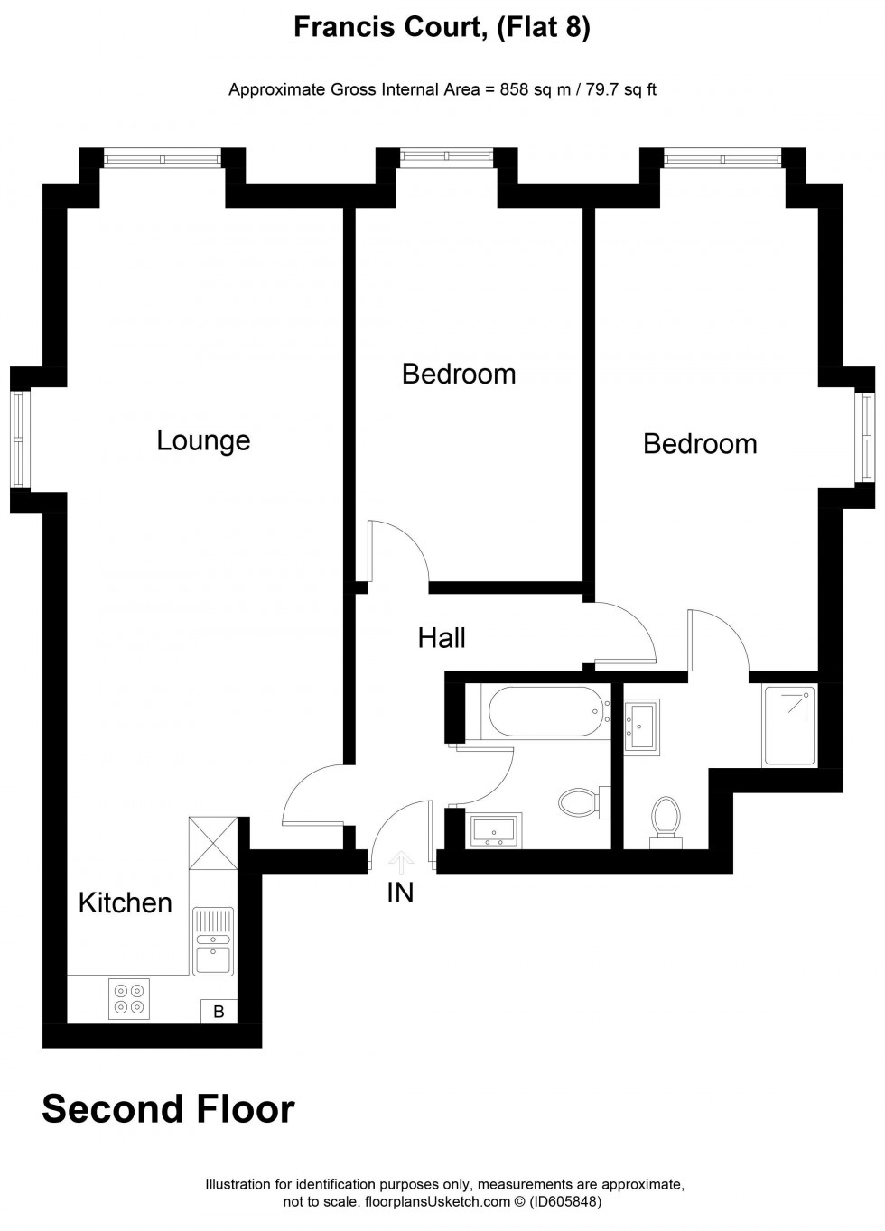 Floorplan for Chiltern Avenue, Amersham, HP6