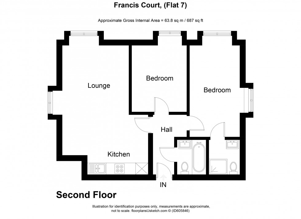 Floorplan for Chiltern Avenue, Amersham, HP6