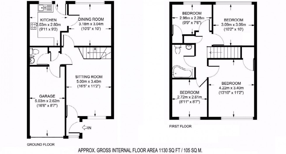Floorplan for Amersham, Buckinghamshire, HP6