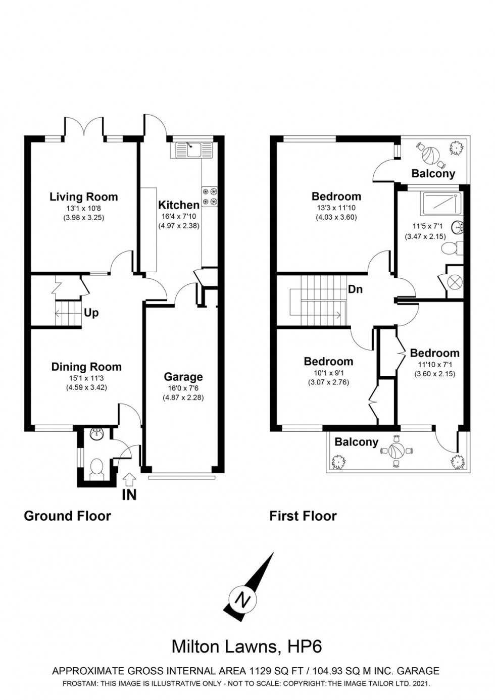 Floorplan for Amersham, Buckinghamshire, HP6