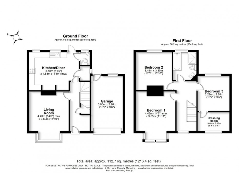 Floorplan for Prestwood, Great Missenden, HP16