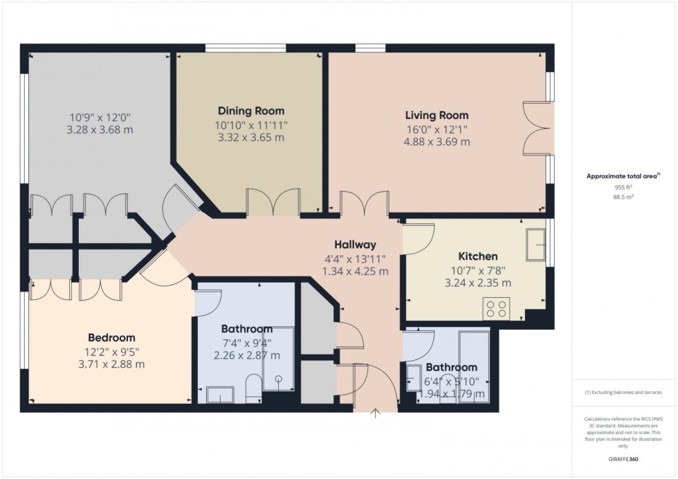 Floorplan for Amersham, Buckinghamshire, HP6