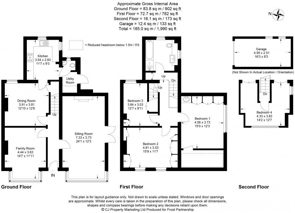 Floorplan for Amersham, Buckinghamshire, HP7