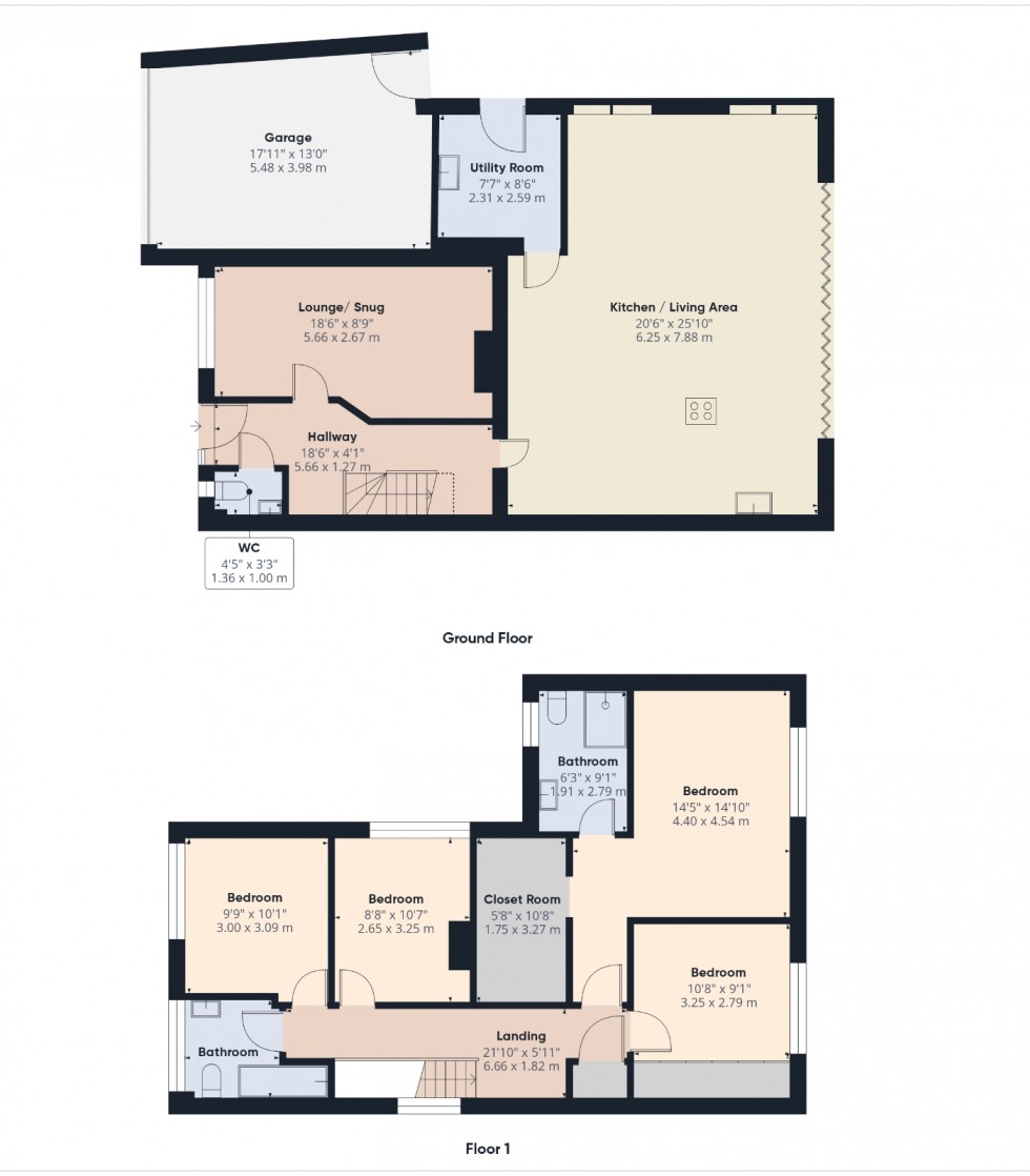 Floorplan for Amersham, Buckinghamshire, HP7