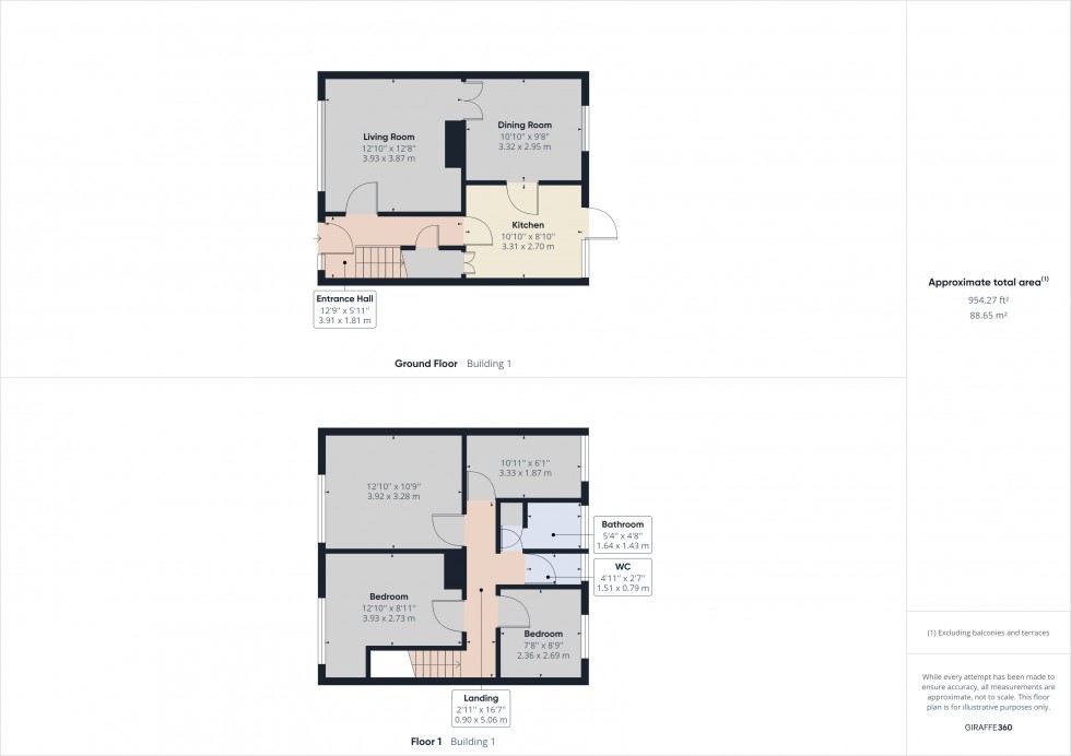 Floorplan for Stanwell, Middlesex, TW19