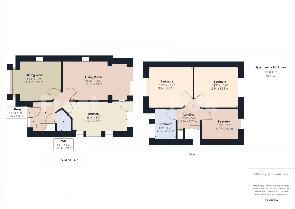 Floorplan for Ashford, Middlesex, TW15