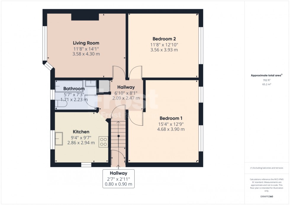 Floorplan for Stanwell Village, Middlesex, TW19