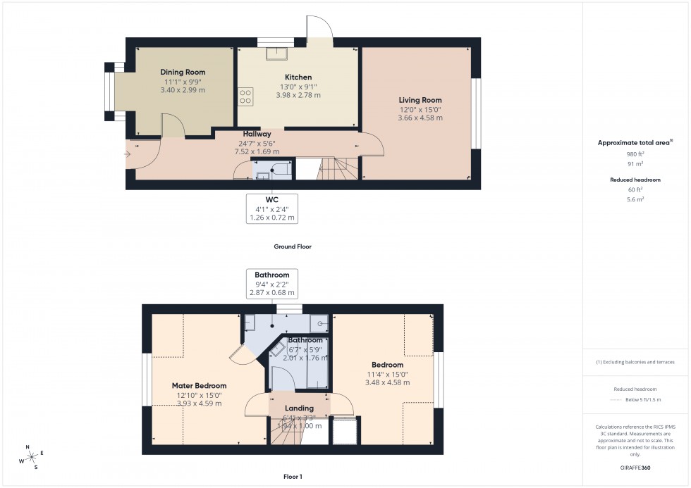 Floorplan for Ashford, Middlesex, TW15