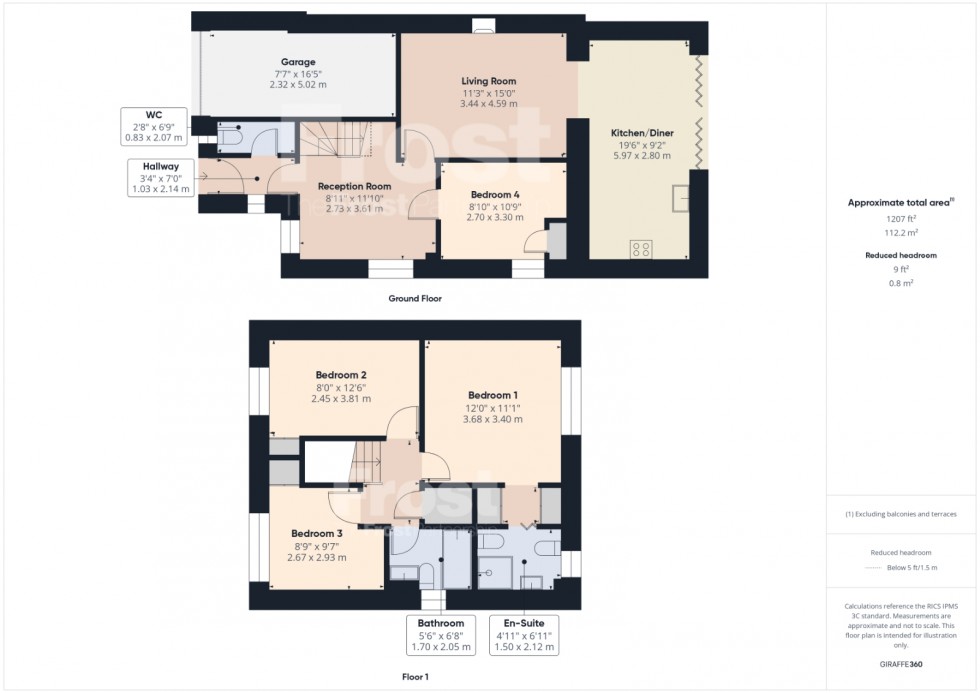 Floorplan for Ashford, Surrey, TW15