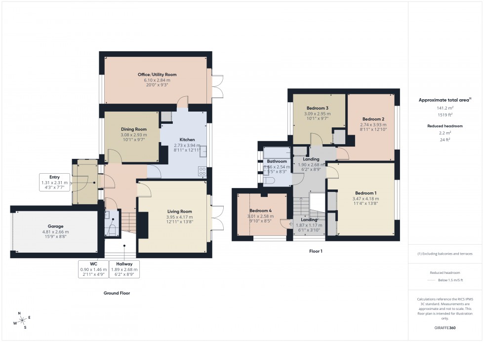 Floorplan for Ashford, Surrey, TW15