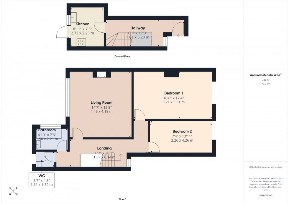 Floorplan for Staines-upon-Thames, Surrey, TW18