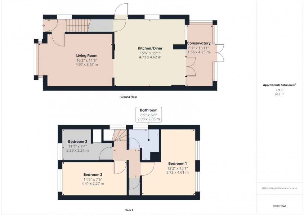 Floorplan for Ashford, Surrey, TW15
