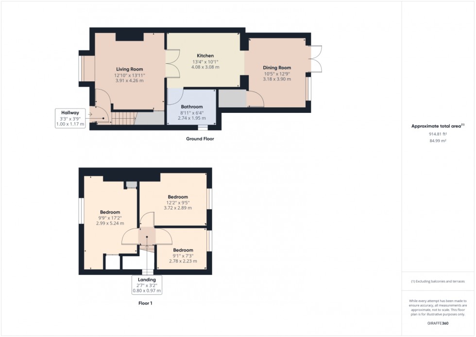 Floorplan for Ashford, Middlesex, TW15