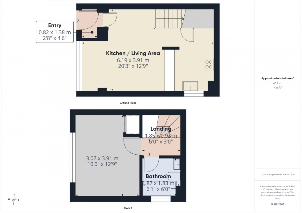 Floorplan for Ashford, Middlesex, TW15