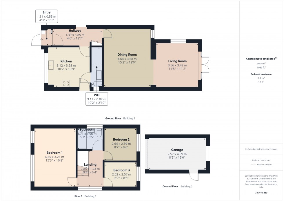 Floorplan for Ashford, Surrey, TW15