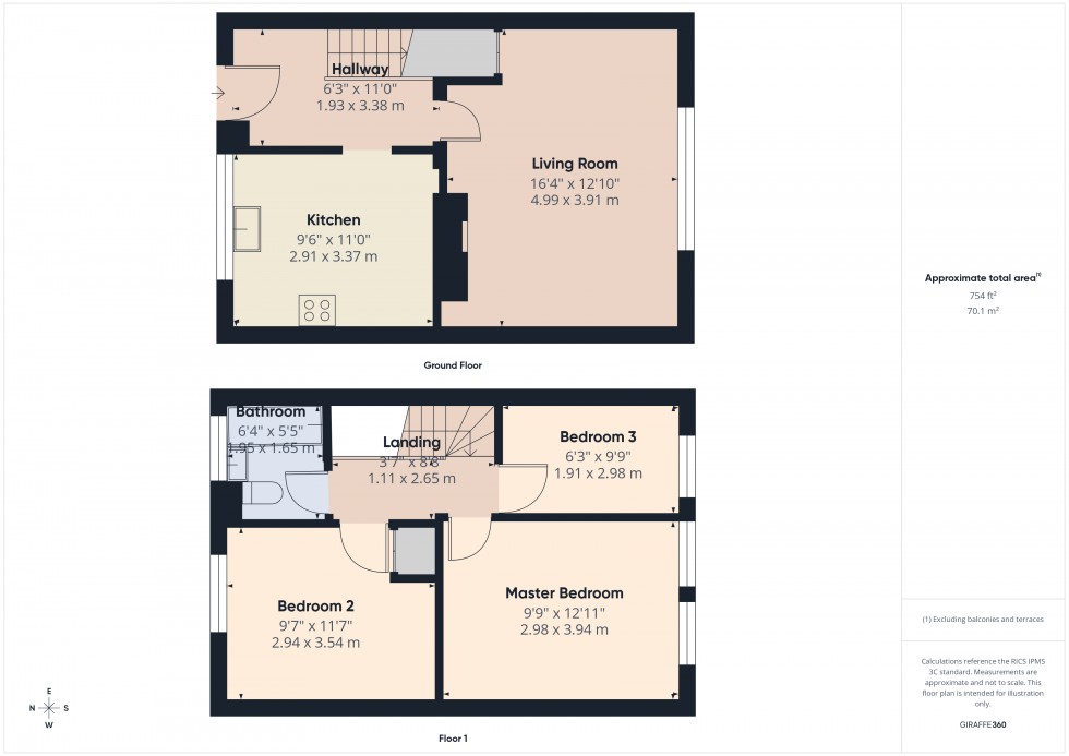 Floorplan for Ashford, Surrey, TW15