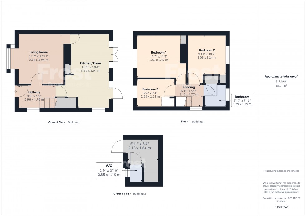 Floorplan for Ashford, Surrey, TW15