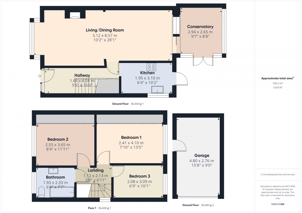 Floorplan for Chesterfield Road, Middlesex, TW15