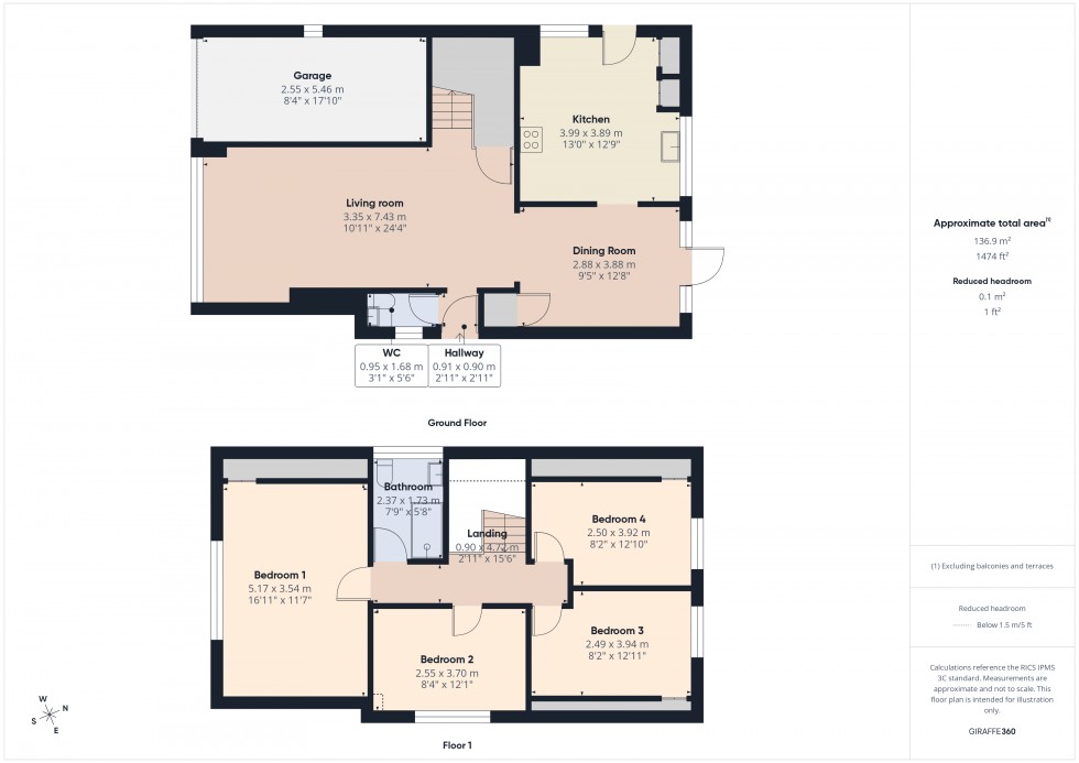 Floorplan for Ashford, Surrey, TW15