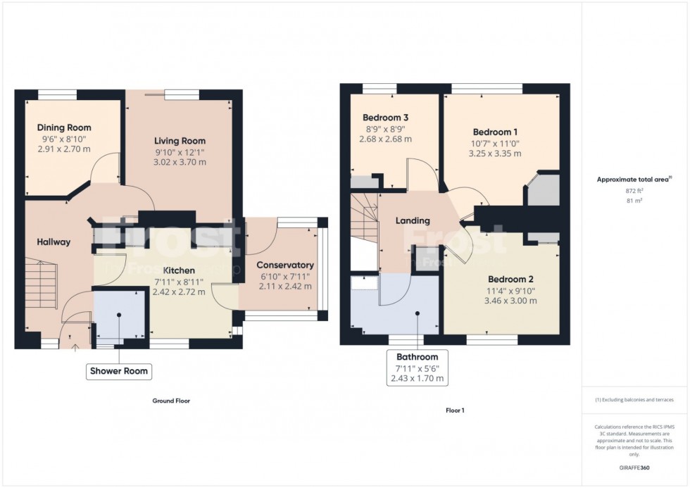 Floorplan for Ashford, Surrey, TW15