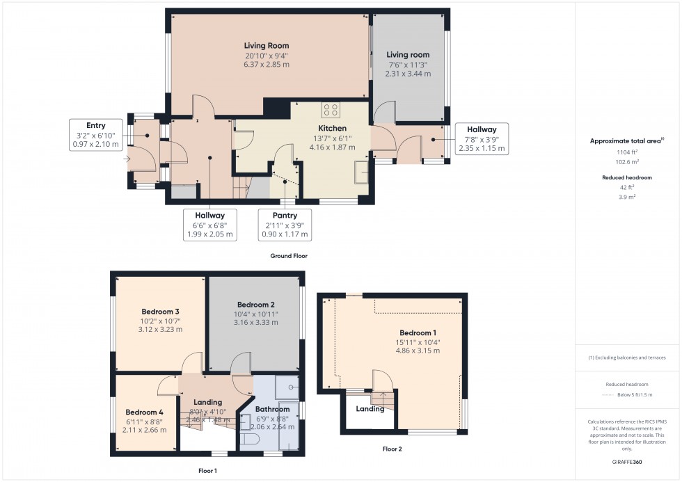 Floorplan for Stanwell, Surrey, TW19