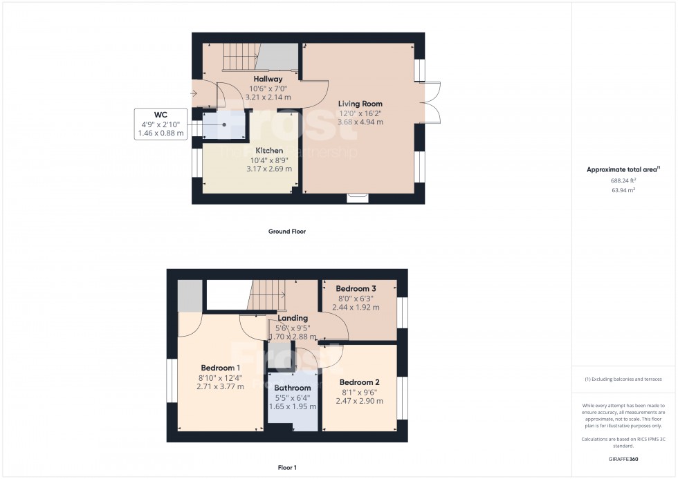 Floorplan for Napier Walk, Ashford, TW15