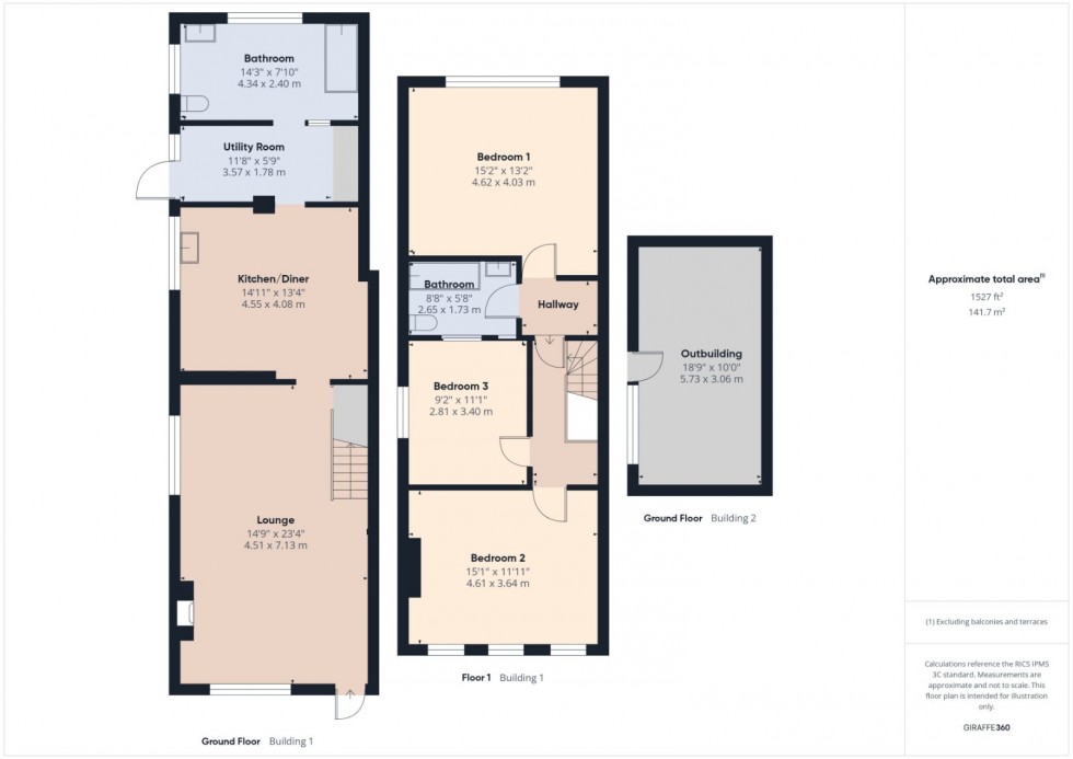 Floorplan for Ashford, Surrey, TW15