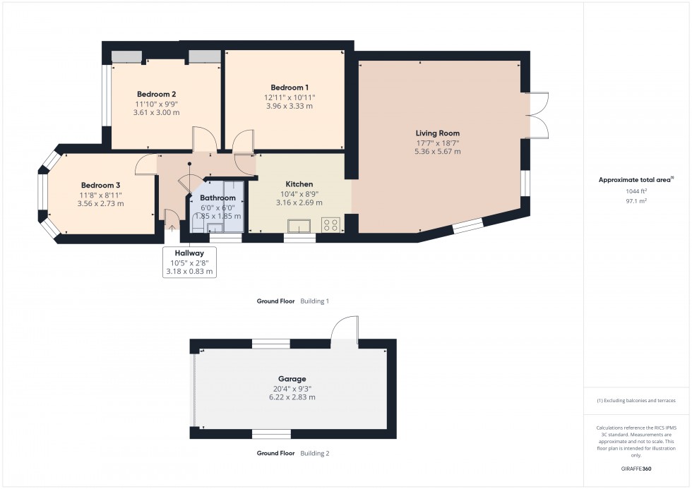 Floorplan for Ashford, Surrey, TW15