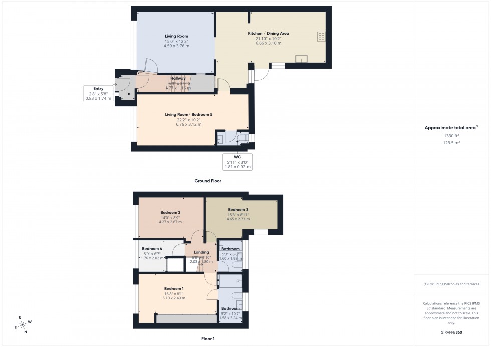 Floorplan for Ashford, Surrey, TW15
