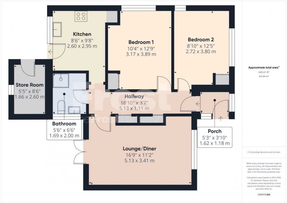 Floorplan for Stanwell, Middlesex, TW19