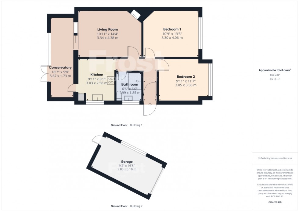Floorplan for Ashford, Surrey, TW15