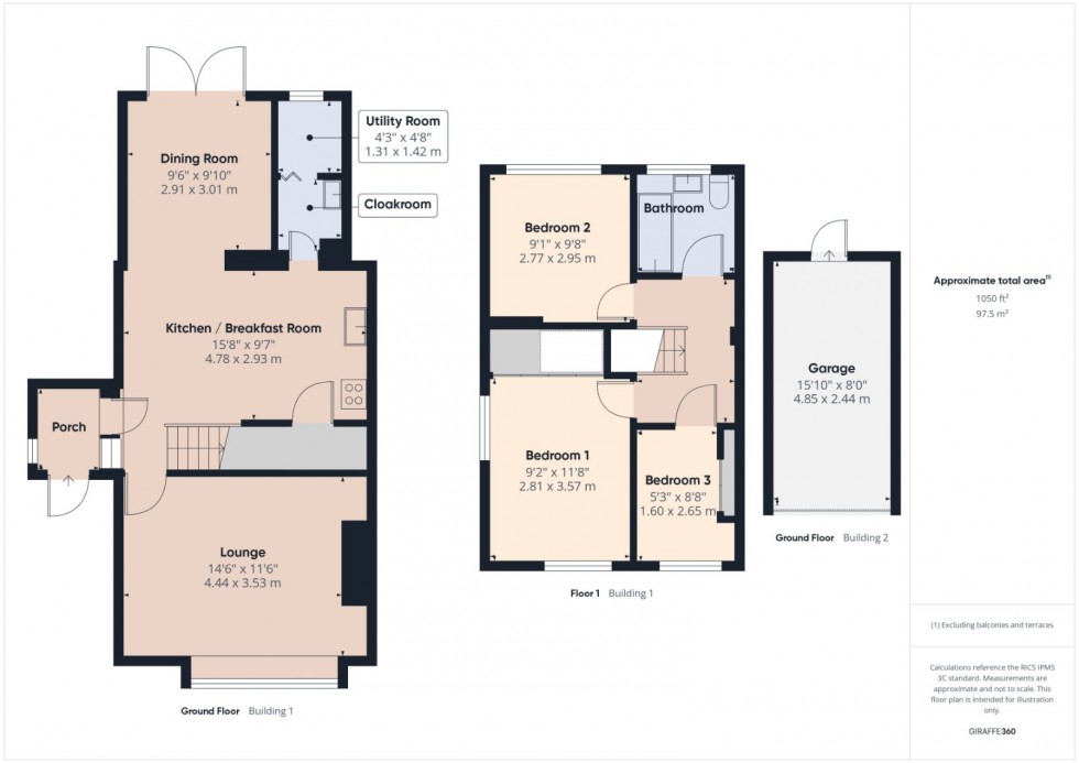 Floorplan for Ashford, Surrey, TW15