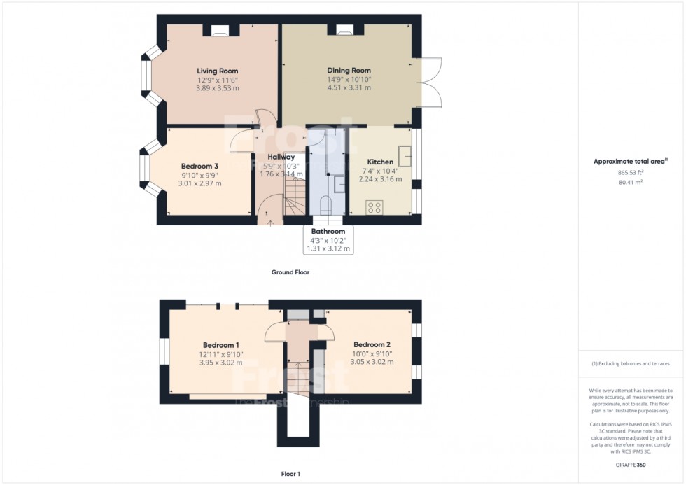 Floorplan for Ashford, Surrey, TW15